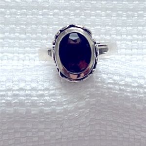 SILPADA STERLING SILVER SMOKEY TOPAZ RING SZ 8